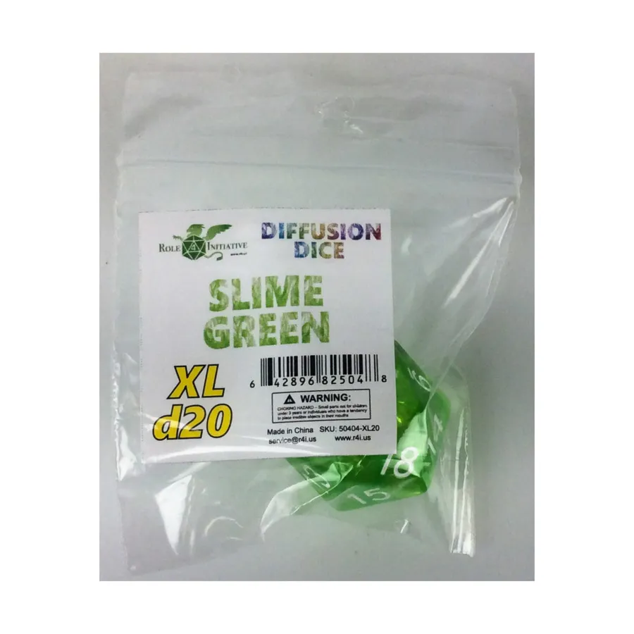 XL d20 — слизево-зеленый, Game Dice - XL d20's
XL d20 — слизево-зеленый, Game Dice - XL d20's