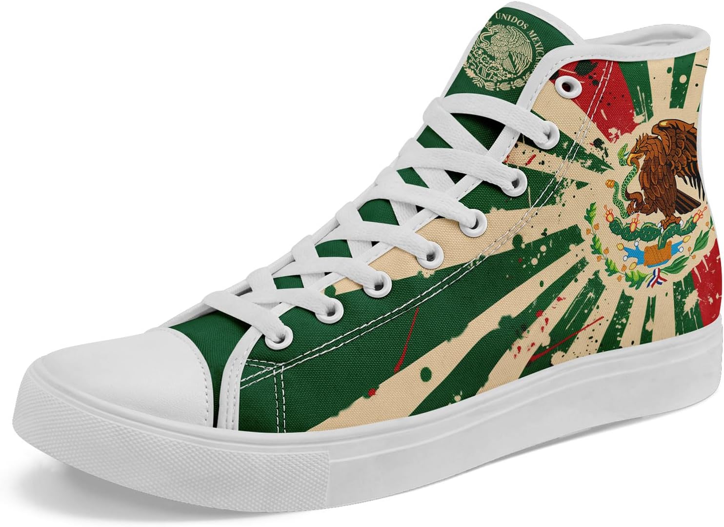 Высокие кеды на шнуровке AWSOLE с флагом Мексики для мужчин и женщин, унисекс, стильные дышащие кроссовки с черепами, модная обувь на плоской подошве, белый/красный/зеленый/бежевый
Высокие кеды на шнуровке AWSOLE с флагом Мексики для мужчин и женщин, унисекс, стильные дышащие кроссовки с черепами, модная обувь на плоской подошве, белый/красный/зеленый/бежевый