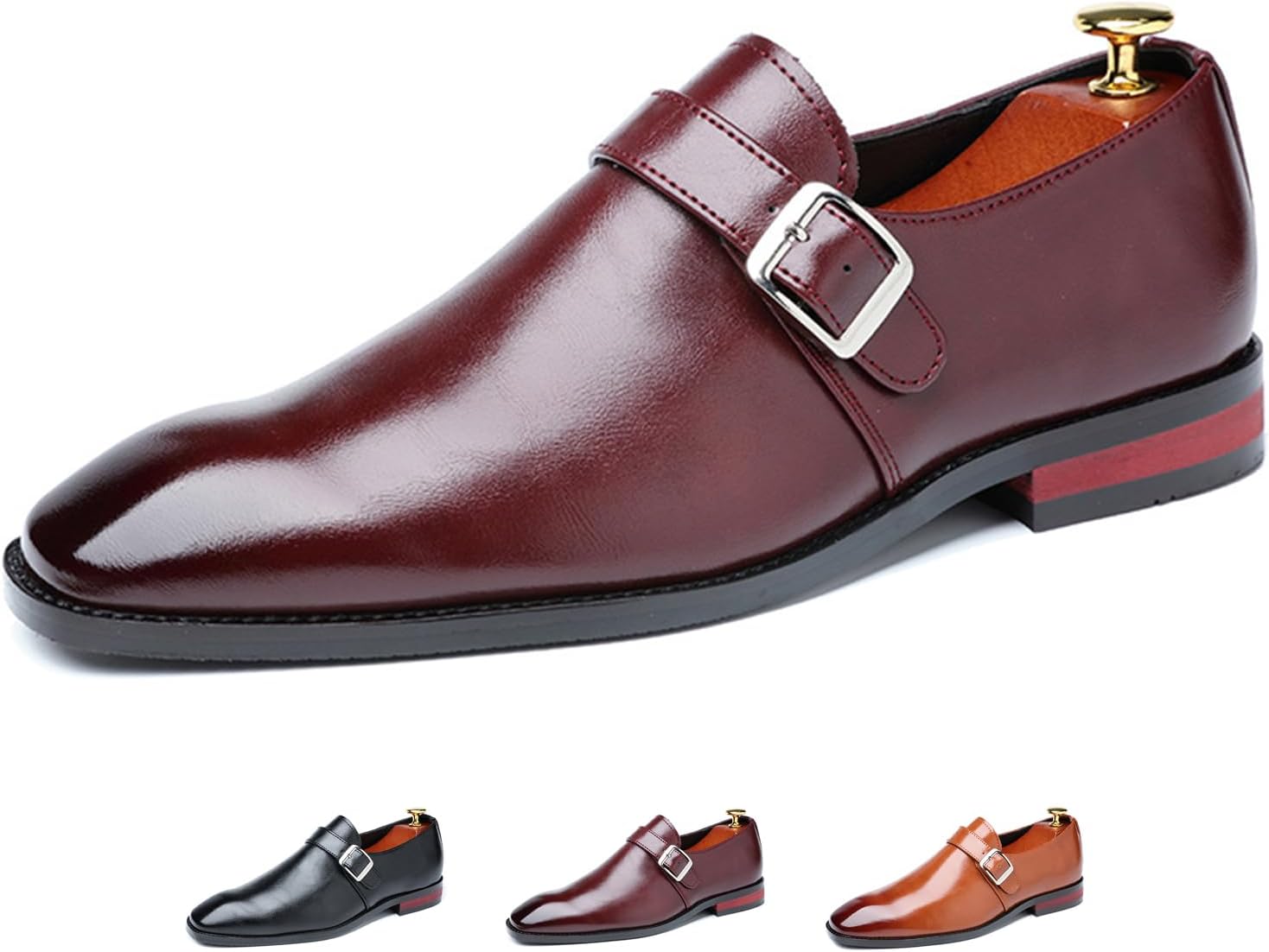 Мужские кожаные лоферы с монк-ремешком, модные классические с заостренным носком, без шнуровки, низкие Челси, формальные деловые оксфорды Zeberfi, красный
Мужские кожаные лоферы с монк-ремешком, модные классические с заостренным носком, без шнуровки, низкие Челси, формальные деловые оксфорды Zeberfi, красный