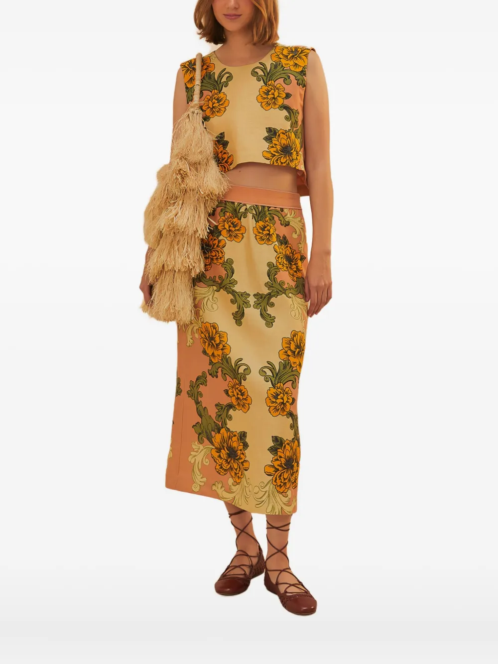 Льняной топ с цветочным принтом FARM Rio, нейтральный
Льняной топ с цветочным принтом FARM Rio, нейтральный