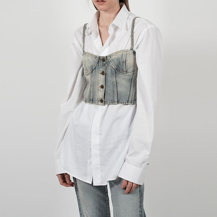 Майка женская Saint Laurent, светло-голубой
Майка женская Saint Laurent, светло-голубой