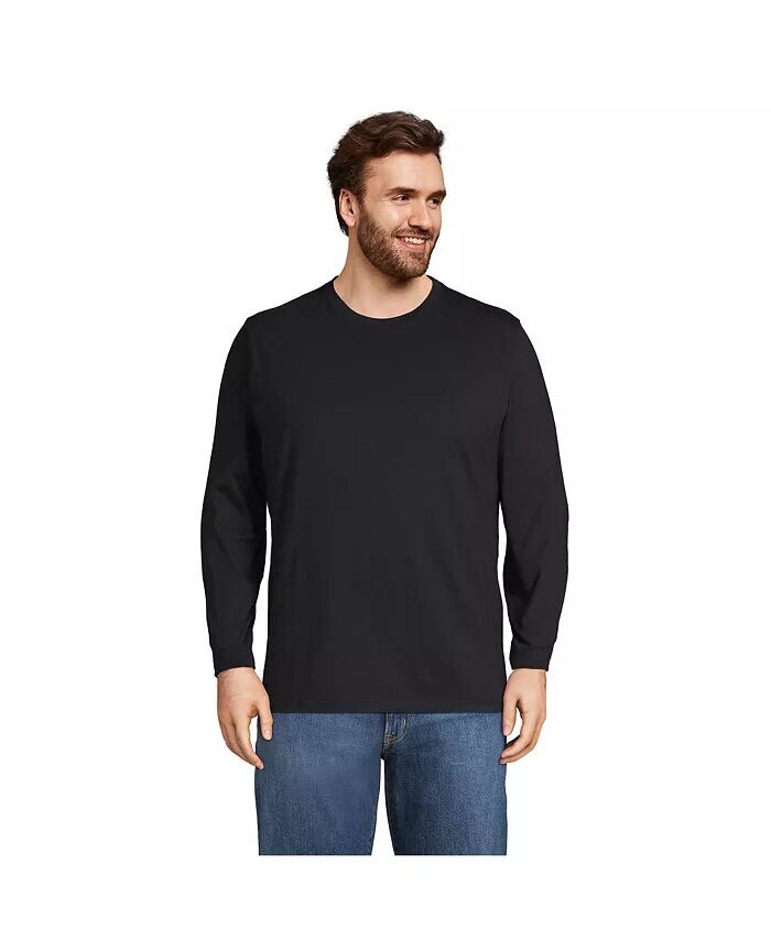 Футболка с длинным рукавом Big & Tall Super-T Lands' End, черный
Футболка с длинным рукавом Big & Tall Super-T Lands' End, черный