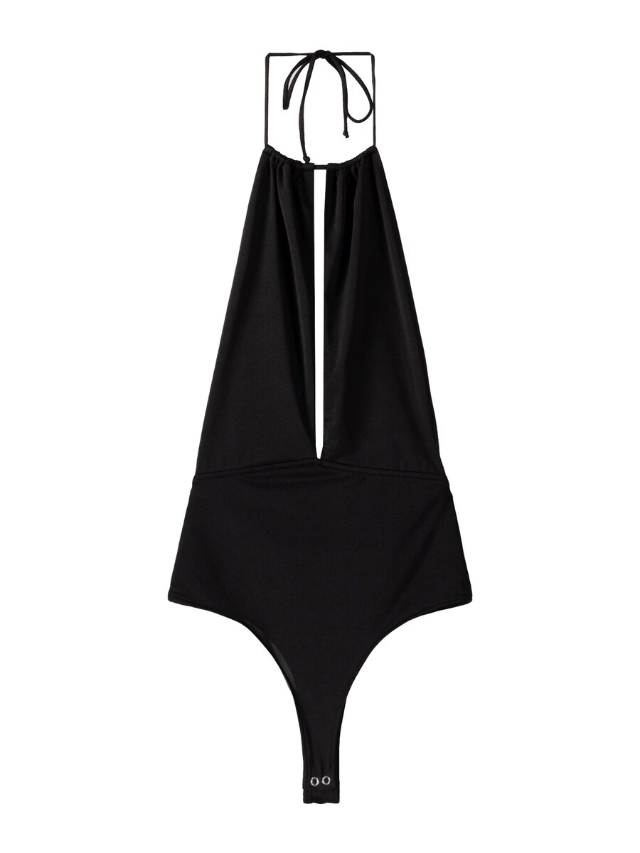 Боди-рубашка Bershka, черный
Боди-рубашка Bershka, черный