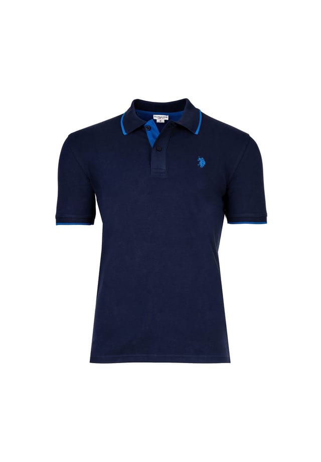 Рубашка поло с контрастными деталями - пике с логотипом хлопок стрейч U.S. Polo Assn., синий
Рубашка поло с контрастными деталями - пике с логотипом хлопок стрейч U.S. Polo Assn., синий