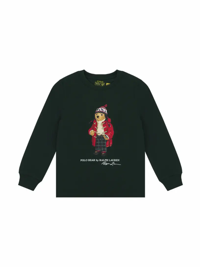 Хлопковый лонгслив Polo Bear Ralph Lauren, зелёный
Хлопковый лонгслив Polo Bear Ralph Lauren, зелёный