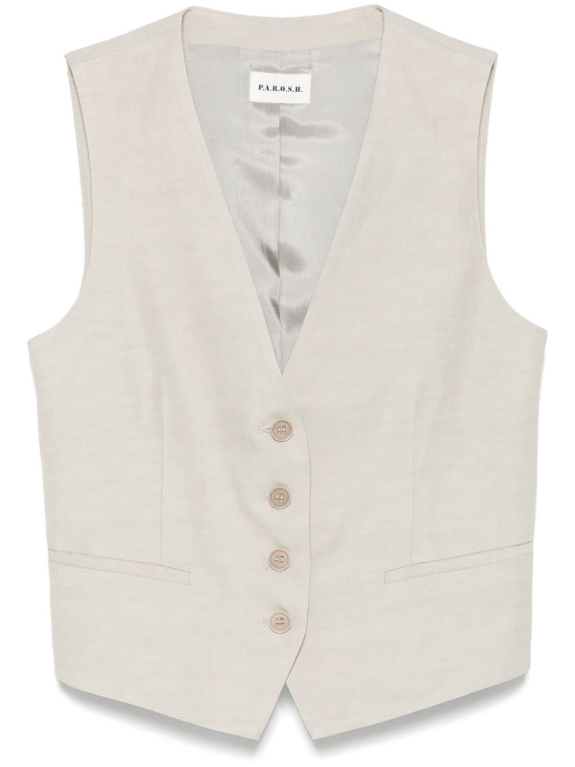 P.A.R.O.S.H. жилет с V-образным вырезом, серый 
P.A.R.O.S.H. жилет с V-образным вырезом, серый