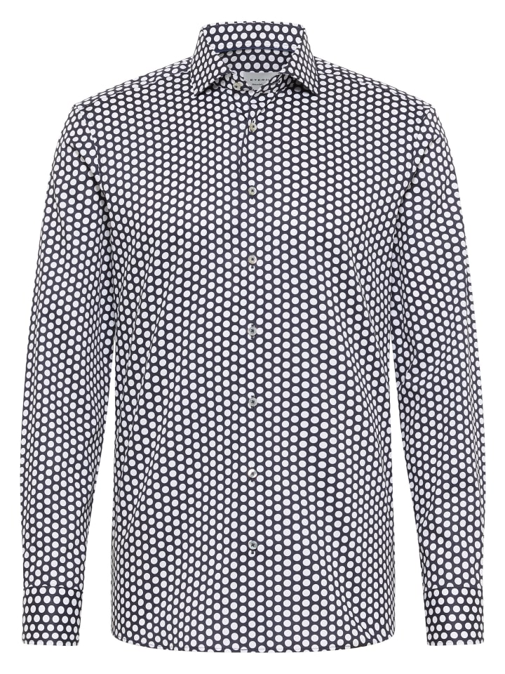 Eterna Приталенная рубашка темно-синего цвета
Eterna Приталенная рубашка темно-синего цвета