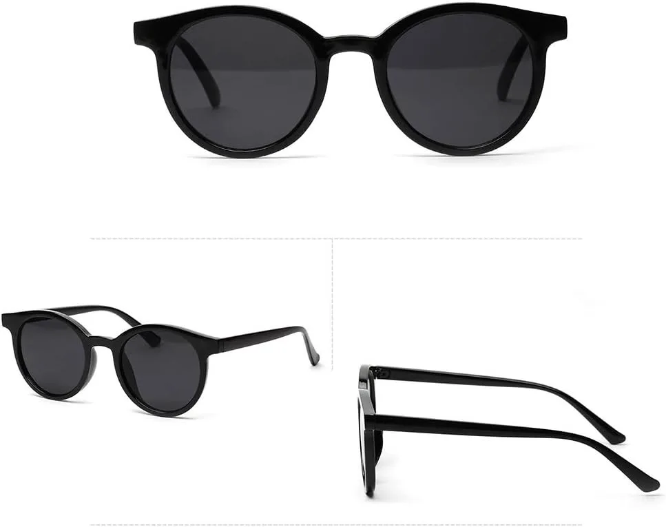 Солнцезащитные очки Poxas Round Sunglasses Vintage UV400 для женщин, защита от ультрафиолета, для активного отдыха, тонированные линзы (черно-серые), Black / Grey
Солнцезащитные очки Poxas Round Sunglasses Vintage UV400 для женщин, защита от ультрафиолета, для активного отдыха, тонированные линзы (черно-серые), Black / Grey