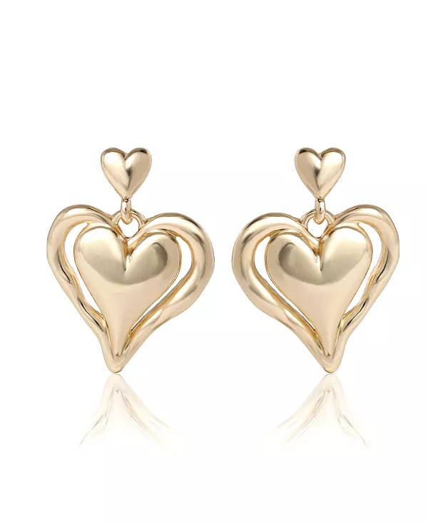 Серьги-Капли в форме двойного сердца Bcbgeneration, gold
Серьги-Капли в форме двойного сердца Bcbgeneration, gold