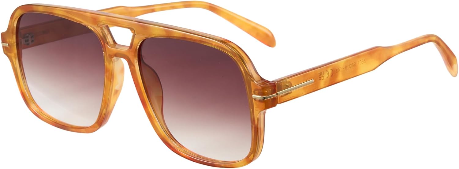 Солнцезащитные очки-авиаторы Cyxus Oversized, не спутывающиеся, для женщин, модные, с защитой от УФ-излучения, для пляжа, музыкальных фестивалей и покупок, 1240, Gradient Brown Lens Orange Frame
Солнцезащитные очки-авиаторы Cyxus Oversized, не спутывающиеся, для женщин, модные, с защитой от УФ-излучения, для пляжа, музыкальных фестивалей и покупок, 1240, Gradient Brown Lens Orange Frame