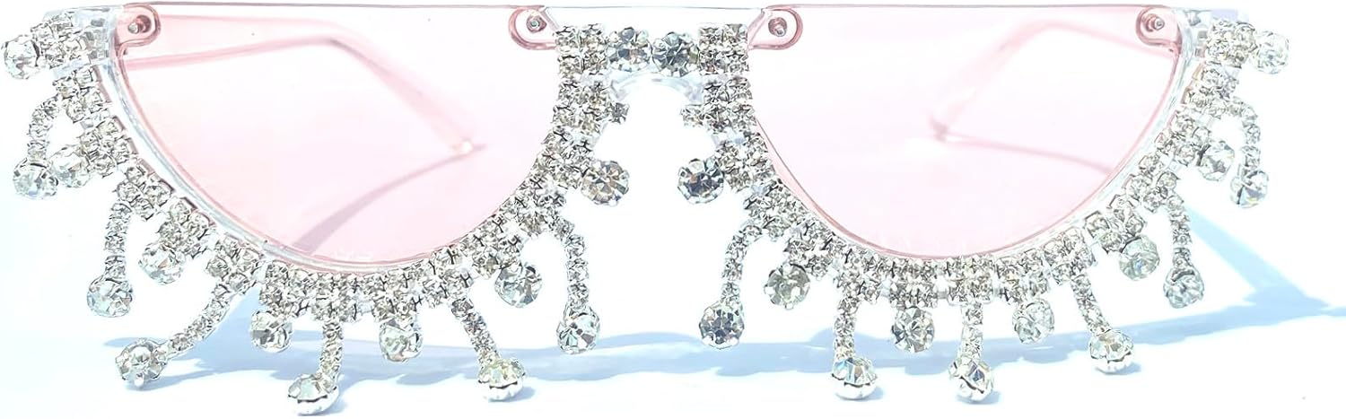 Красочные солнцезащитные очки в форме полумесяца с бриллиантами для женщин, «кошачий глаз», украшенные стразами, идеально подойдут для вечеринок mincl, Diamond Tassel&pink
Красочные солнцезащитные очки в форме полумесяца с бриллиантами для женщин, «кошачий глаз», украшенные стразами, идеально подойдут для вечеринок mincl, Diamond Tassel&pink