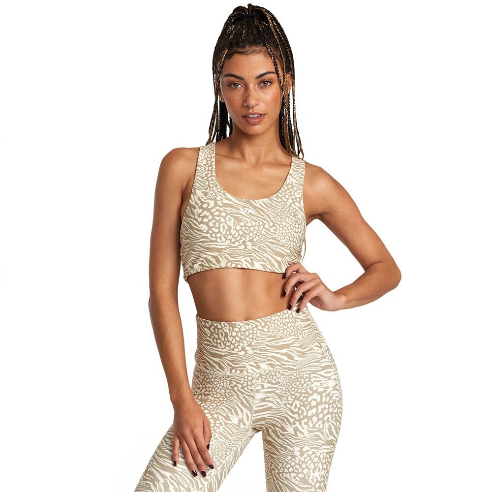 Спортивный бюстгальтер Rvca Essential, бежевый 
Спортивный бюстгальтер Rvca Essential, бежевый