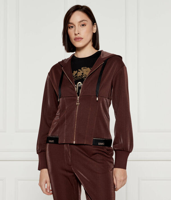 Толстовка женская Liu Jo Sport велюровая на молнии, бургундия
Толстовка женская Liu Jo Sport велюровая на молнии, бургундия