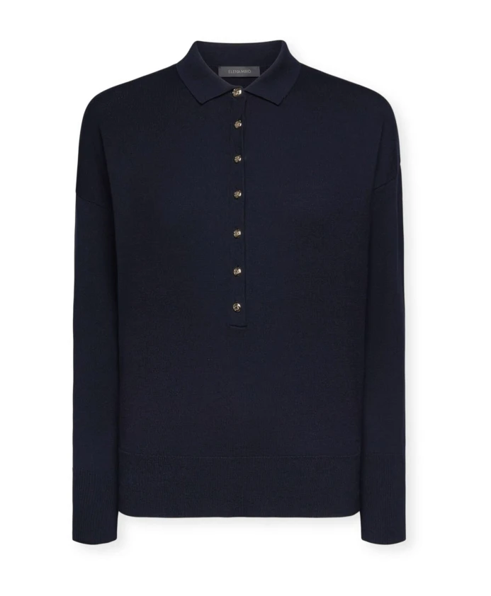 Свитер с воротником и пуговицами Elena Mirã², синий
Свитер с воротником и пуговицами Elena Mirã², синий