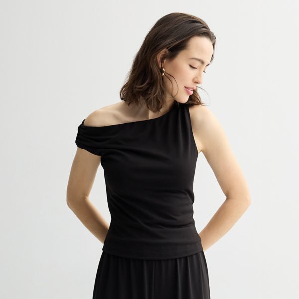 Женский асимметричный топ без рукавов Intempo, черный
Женский асимметричный топ без рукавов Intempo, черный