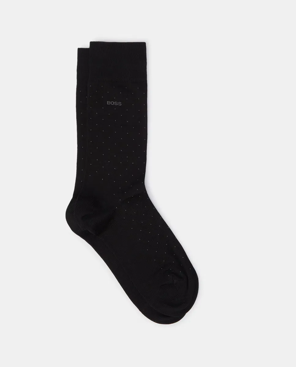 Мужской носок в горошек Boss, черный
Мужской носок в горошек Boss, черный