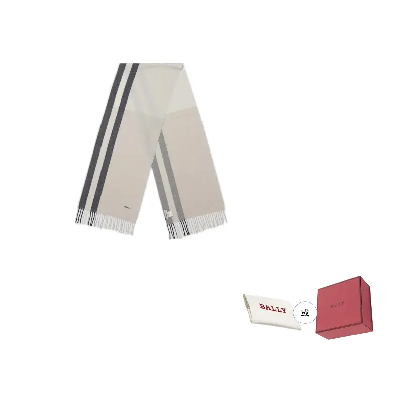 BALLY Шерстяной шарф из мериноса унисекс бежево-черный, Ecru/Black
BALLY Шерстяной шарф из мериноса унисекс бежево-черный, Ecru/Black