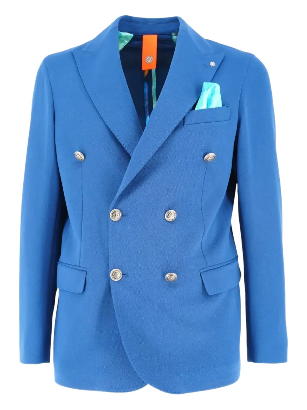 Двубортный пиджак на пуговицах BHARNABA, синий
Двубортный пиджак на пуговицах BHARNABA, синий