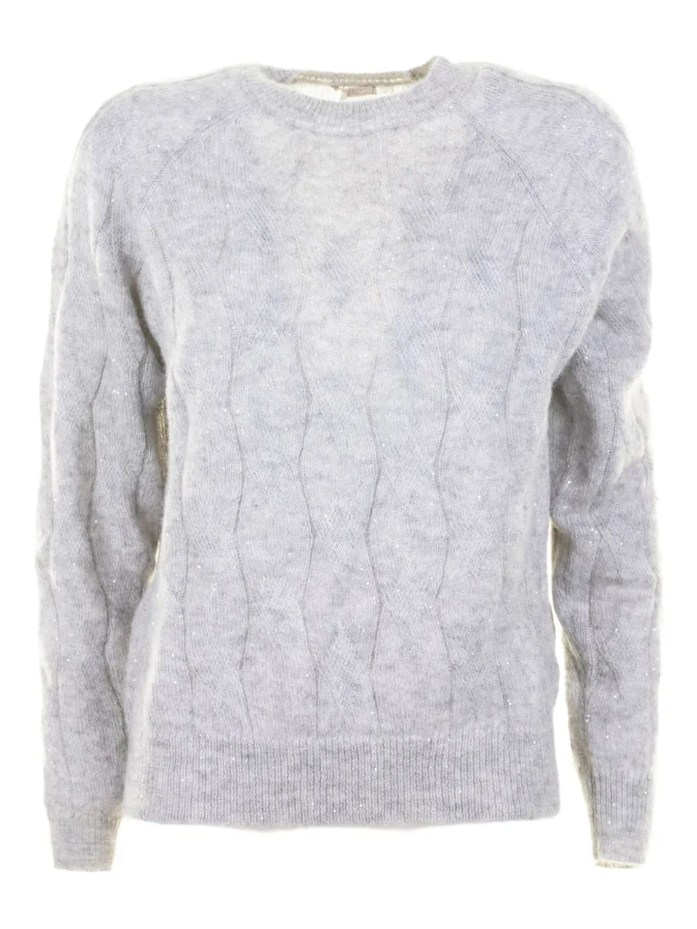 Свитер вязаный косичками Peserico, серый
Свитер вязаный косичками Peserico, серый