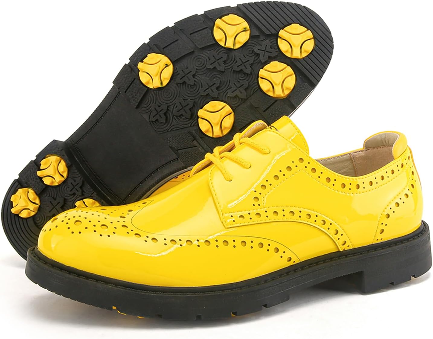 Классические мужские гольф-кроссовки без шипов, роскошная обувь для ходьбы для гольфистов Zakey, желтый
Классические мужские гольф-кроссовки без шипов, роскошная обувь для ходьбы для гольфистов Zakey, желтый