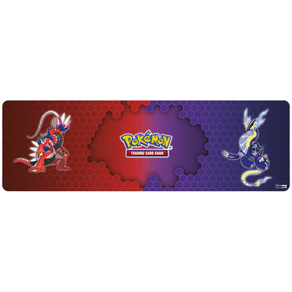 Аксессуары Ultra Pro Pokemon 8ft Table Playmat: Koraidon & Miraidon 
Аксессуары Ultra Pro Pokemon 8ft Table Playmat: Koraidon & Miraidon