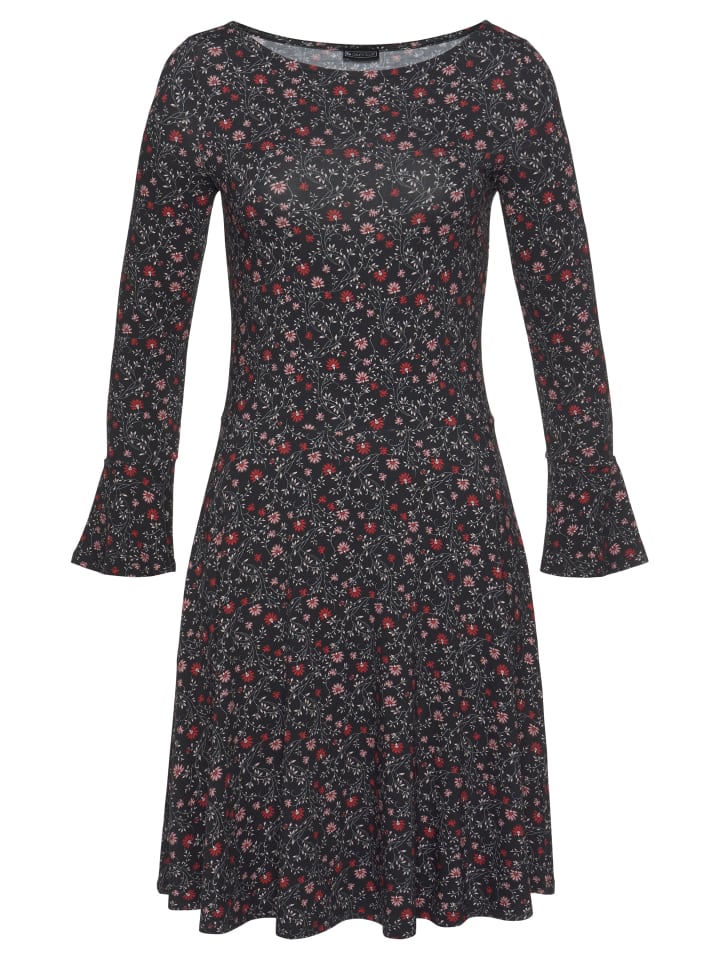 Laura Scott Черное трикотажное платье с цветочным принтом
Laura Scott Черное трикотажное платье с цветочным принтом