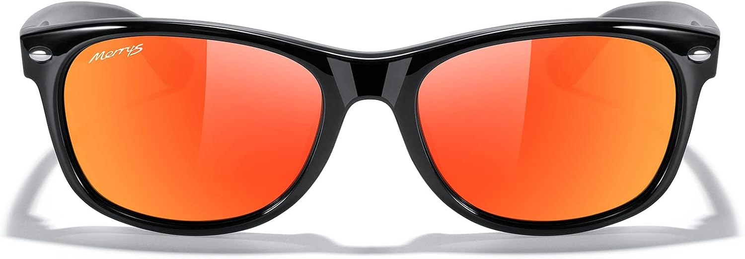 Солнцезащитные очки MERRY'S Polarized Unisex Shades для мужчин и женщин, винтажные поляризованные солнцезащитные очки с зеркальными линзами, Black Frame/Red Mirror Lens
Солнцезащитные очки MERRY'S Polarized Unisex Shades для мужчин и женщин, винтажные поляризованные солнцезащитные очки с зеркальными линзами, Black Frame/Red Mirror Lens