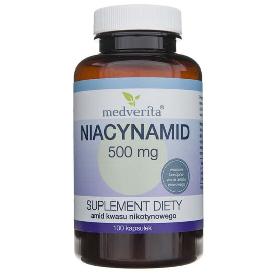 Medverita, Ниацинамид (никотинамид) 500 мг, 100 капс.
Medverita, Ниацинамид (никотинамид) 500 мг, 100 капс.