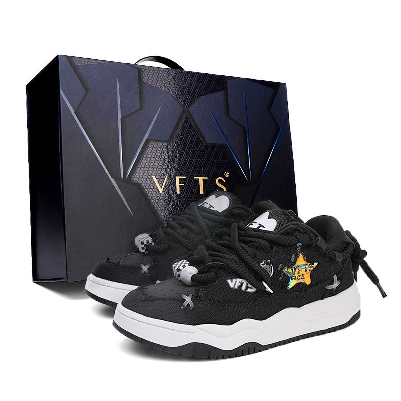 VFTS Скользоустойчивые амортизирующие износостойкие лоу-топ скейтборд кроссовки унисекс черные, цвет Black
VFTS Скользоустойчивые амортизирующие износостойкие лоу-топ скейтборд кроссовки унисекс черные, цвет Black