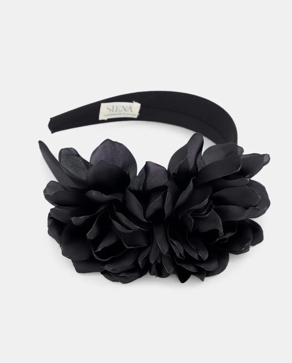 Цветочная повязка на голову Siena, черный
Цветочная повязка на голову Siena, черный