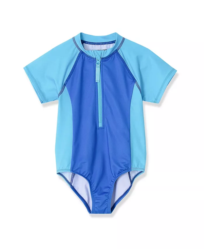 Детский купальник с короткими рукавами и полузастежкой One Piece Lands' End, синий
Детский купальник с короткими рукавами и полузастежкой One Piece Lands' End, синий