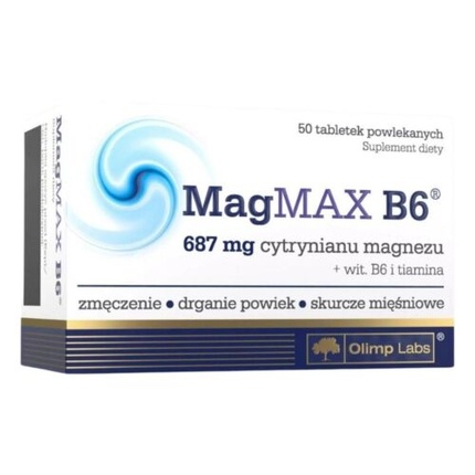 Magmax B6 Цитрат магния 687 мг с витамином B6 и тиамином Olimp
Magmax B6 Цитрат магния 687 мг с витамином B6 и тиамином Olimp