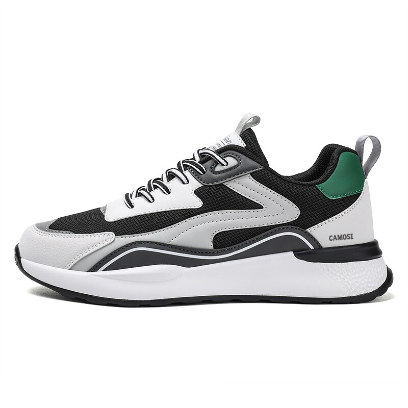 Кроссовки мужские толстые низкие Camosi, черный/зеленый
Кроссовки мужские толстые низкие Camosi, черный/зеленый