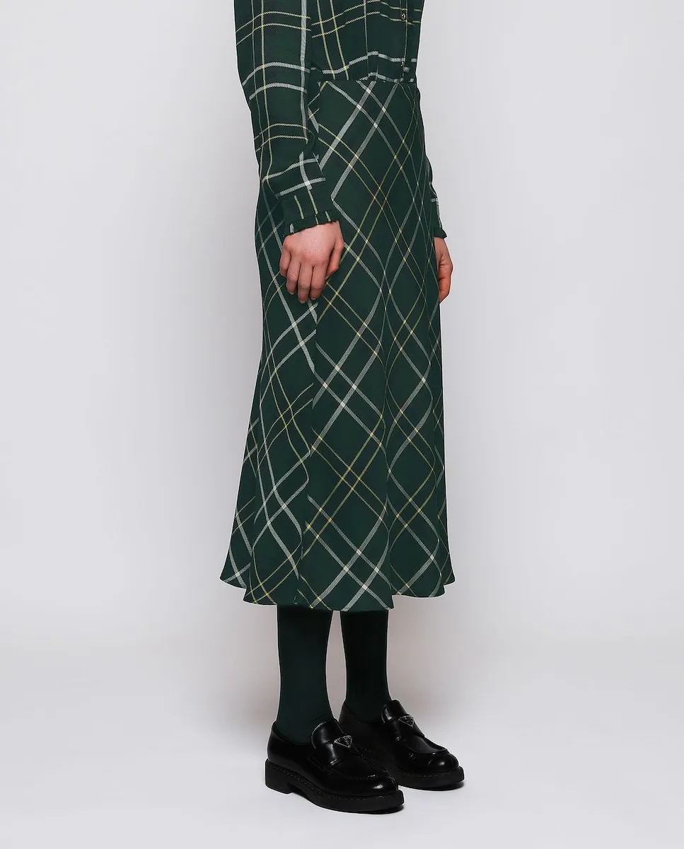 Юбка миди в клетку Mirto, зеленый
Юбка миди в клетку Mirto, зеленый