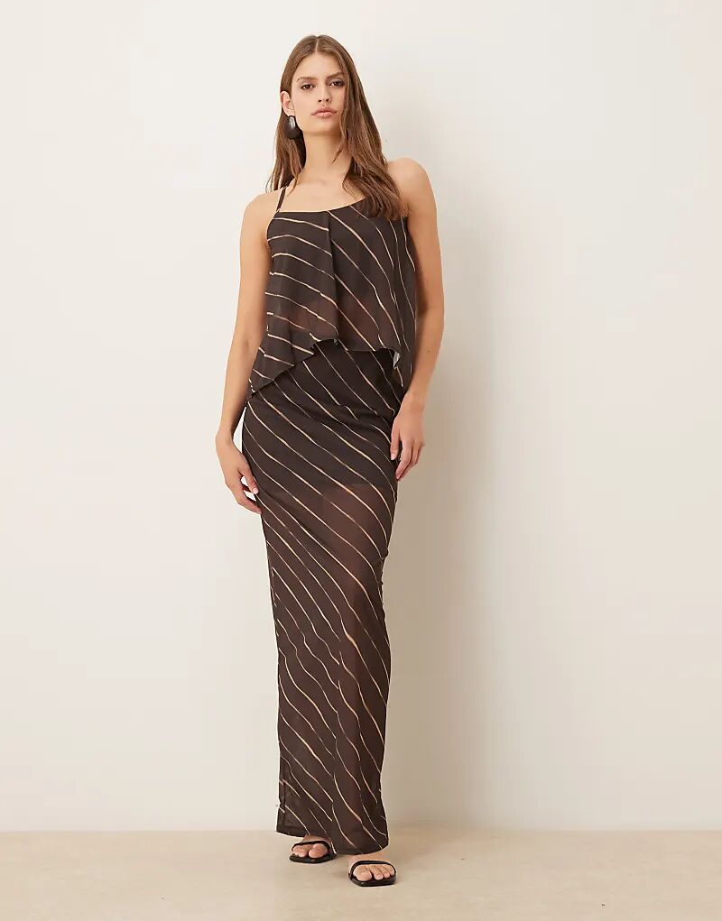 Юбка макси из прозрачной сетки цвета темного шоколада от ASOS DESIGN
Юбка макси из прозрачной сетки цвета темного шоколада от ASOS DESIGN