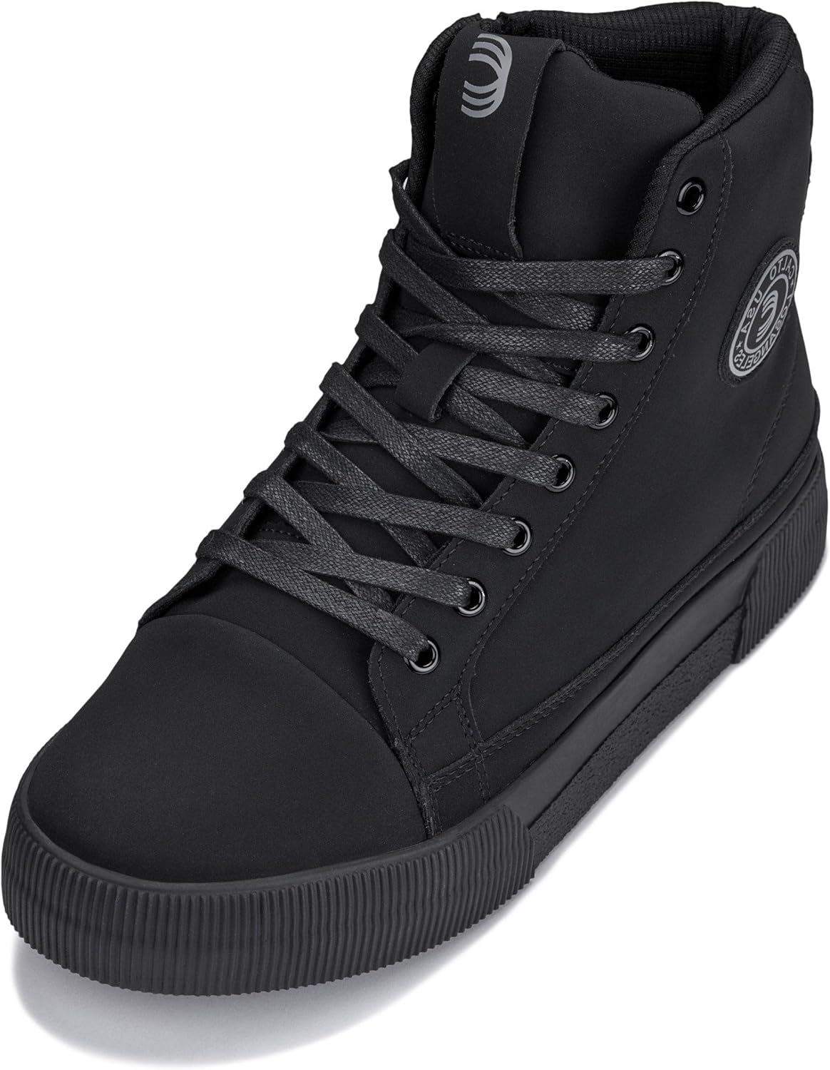 Мужские невидимые ботинки-платформы CALTO - Высокие кроссовки с молнией и закрытым носком - Увеличение роста на 6 см, черный
Мужские невидимые ботинки-платформы CALTO - Высокие кроссовки с молнией и закрытым носком - Увеличение роста на 6 см, черный