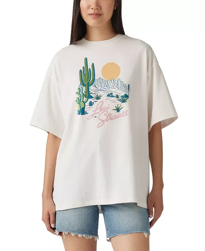 Женская футболка с принтом Short Stack Levi's, белый
Женская футболка с принтом Short Stack Levi's, белый