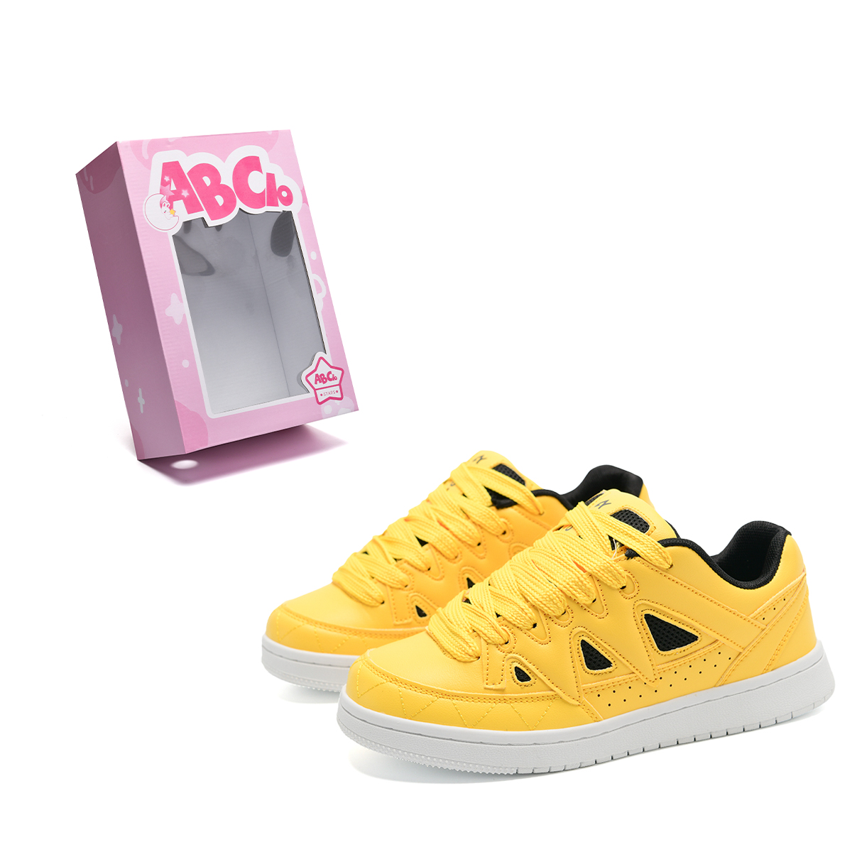 ABCIO Унисекс скейтбордские кросcовки низкие розовые/желтые/белые/черные - желтые, цвет Yellow
ABCIO Унисекс скейтбордские кросcовки низкие розовые/желтые/белые/черные - желтые, цвет Yellow