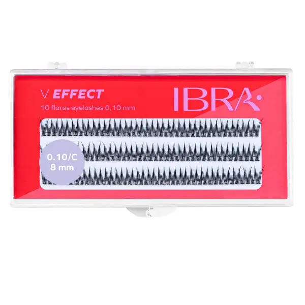 Пучки ресниц 8 мм, 120 шт./1 упаковка. Ibra Makeup V effect
Пучки ресниц 8 мм, 120 шт./1 упаковка. Ibra Makeup V effect