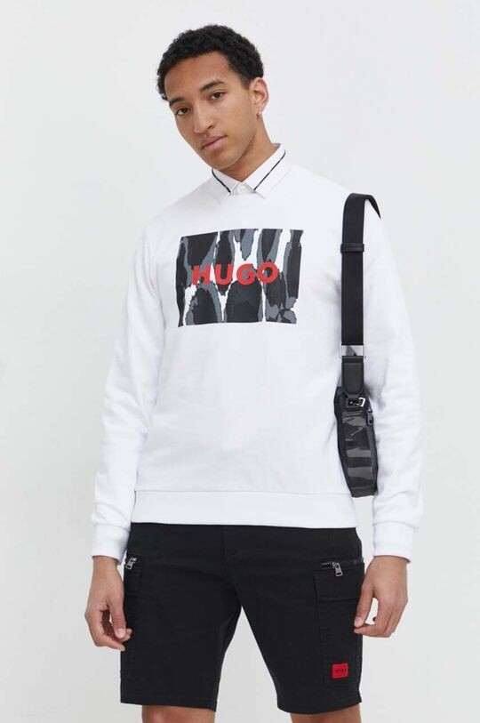 Хлопковая толстовка Hugo, белый
Хлопковая толстовка Hugo, белый