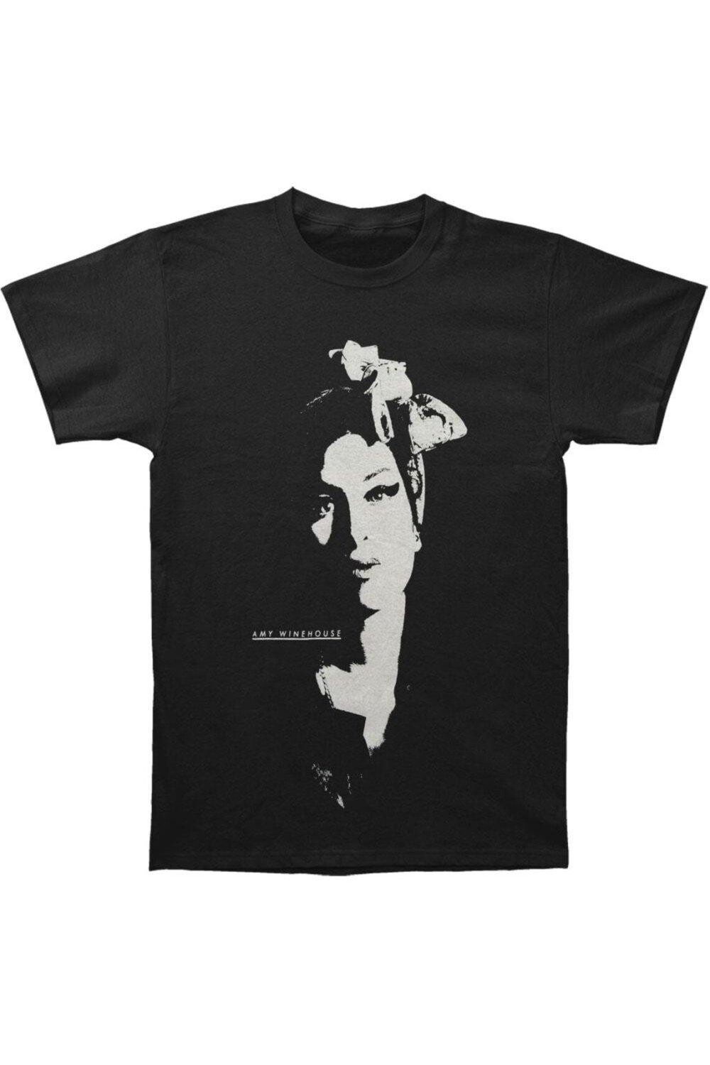 Хлопковая футболка с шарфом и портретом Amy Winehouse, черный
Хлопковая футболка с шарфом и портретом Amy Winehouse, черный