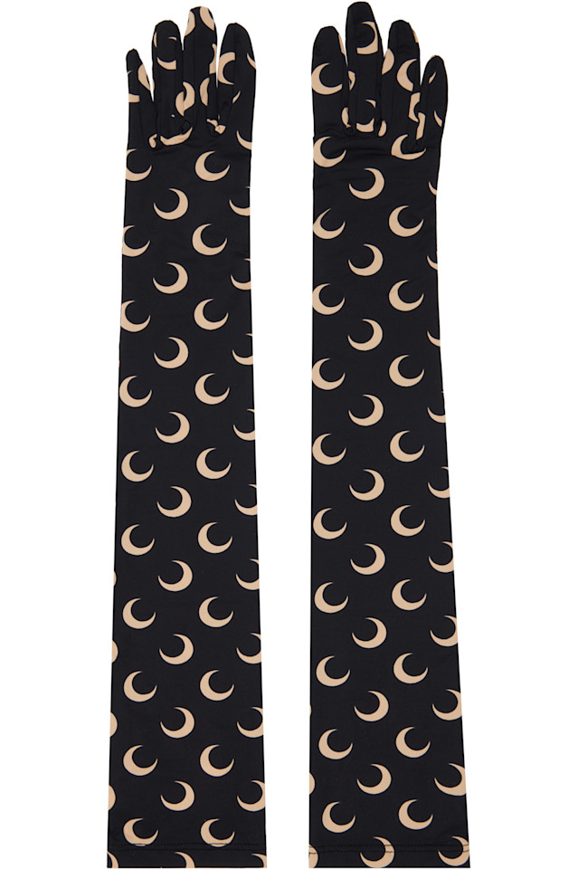 Перчатки Regenerated all over moon Marine Serre, черный 
Перчатки Regenerated all over moon Marine Serre, черный