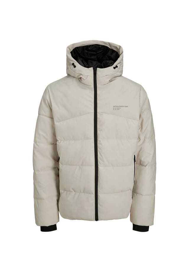 Куртка стеганая с карманами на молнии Jack & Jones, бежевый 
Куртка стеганая с карманами на молнии Jack & Jones, бежевый