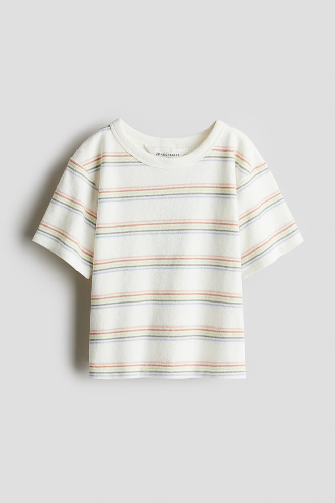 Футболка из махровой хлопчатобумажной ткани H&M, мультиколор
Футболка из махровой хлопчатобумажной ткани H&M, мультиколор