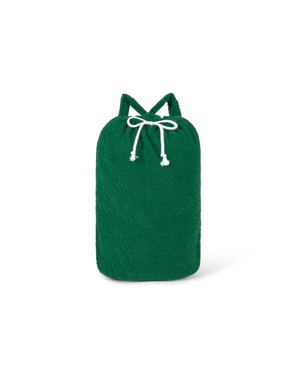 Детская пляжная сумка из хлопковой махры с логотипом TOUS, зеленый
Детская пляжная сумка из хлопковой махры с логотипом TOUS, зеленый