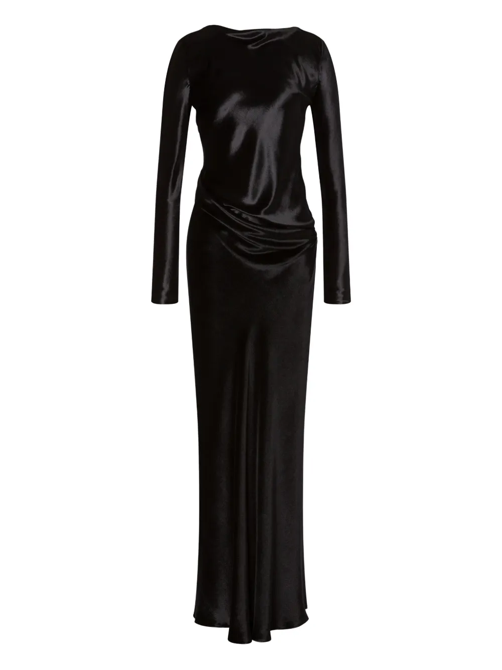 Атласное платье макси Alberta Ferretti, черный
Атласное платье макси Alberta Ferretti, черный