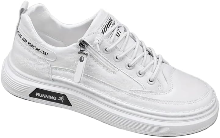 Мужские белые кроссовки с панелями из искусственной кожи - стильная спортивная повседневная обувь с боковой молнией для легкого надевания/снятия, удобный стиль для студентов и повседневной носки Clolinde
Мужские белые кроссовки с панелями из искусственной кожи - стильная спортивная повседневная обувь с боковой молнией для легкого надевания/снятия, удобный стиль для студентов и повседневной носки Clolinde