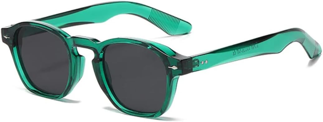 Мужские квадратные солнцезащитные очки в стиле ретро с заклепками, модные трендовые очки с защитой от УФ-излучения UV400, женские очки в прозрачной оправе UATXTAU, Green Grey
Мужские квадратные солнцезащитные очки в стиле ретро с заклепками, модные трендовые очки с защитой от УФ-излучения UV400, женские очки в прозрачной оправе UATXTAU, Green Grey