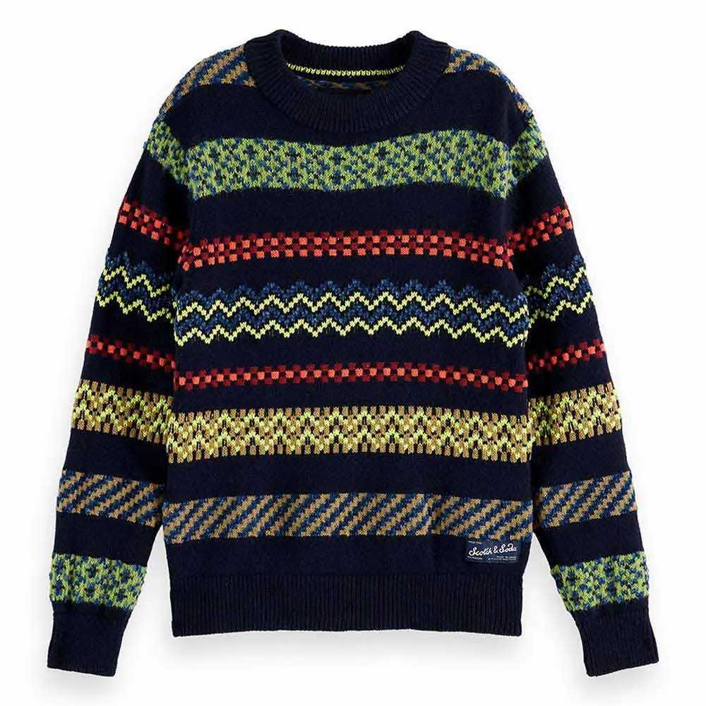 Свитер Scotch & Soda Regular Fit Festive Jacquard, синий
Свитер Scotch & Soda Regular Fit Festive Jacquard, синий