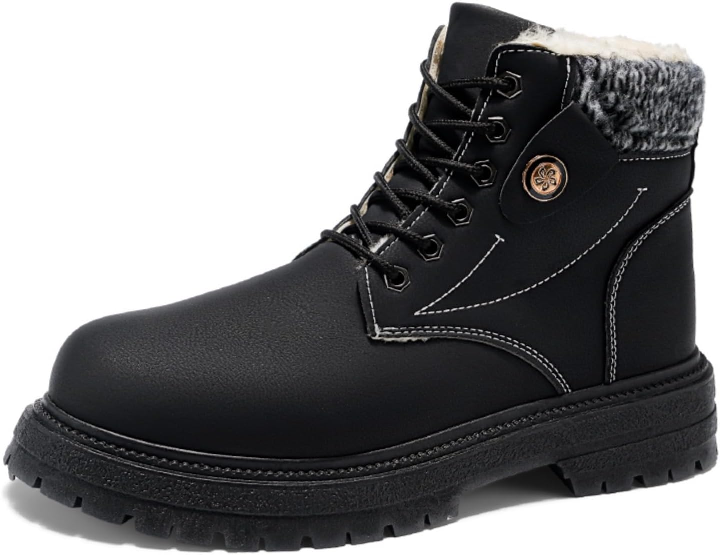 Мужские высокие ботинки Khwfjas с флисовой подкладкой, мягкие, теплые, утепленные ботинки на шнуровке для улицы и походов, прочная конструкция, стильные и удобные, подходят для зимней работы на улице и повседневных прогулок, черный
Мужские высокие ботинки Khwfjas с флисовой подкладкой, мягкие, теплые, утепленные ботинки на шнуровке для улицы и походов, прочная конструкция, стильные и удобные, подходят для зимней работы на улице и повседневных прогулок, черный